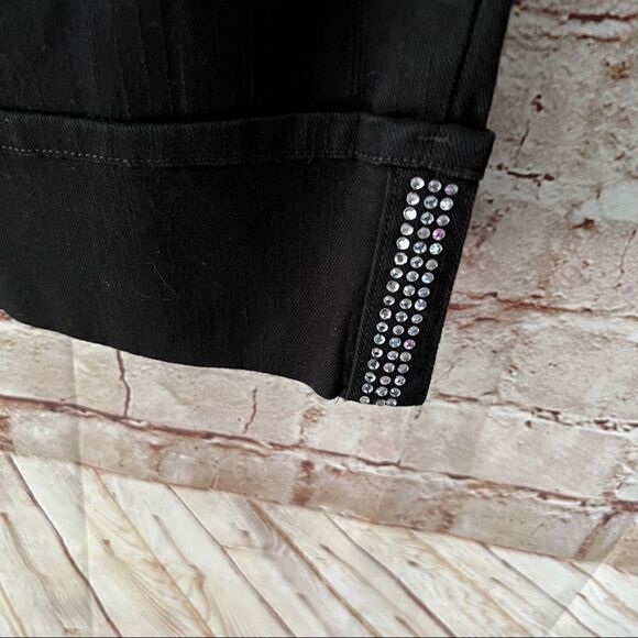 NYJD cropped capri bling hem jeans - Picture 3 of 5